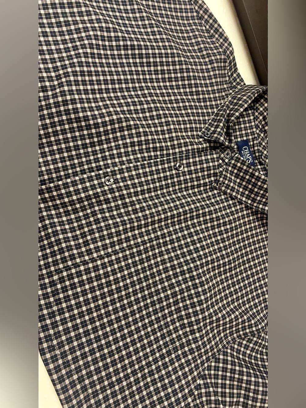 Chaps Men's Gingham Button-Down Shirt